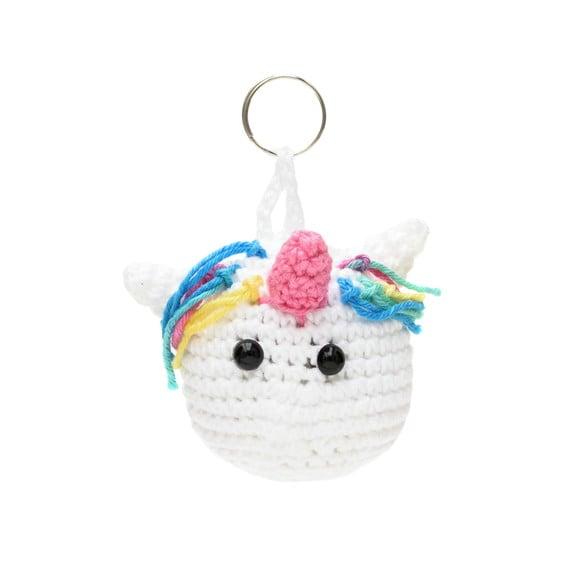 Chaveiro Unicórnio em Amigurumi