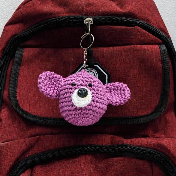 Chaveiro Ursinho em Amigurumi