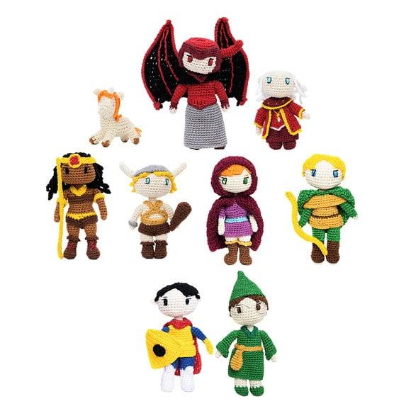 Coleção Caverna de Dragão em Amigurumi