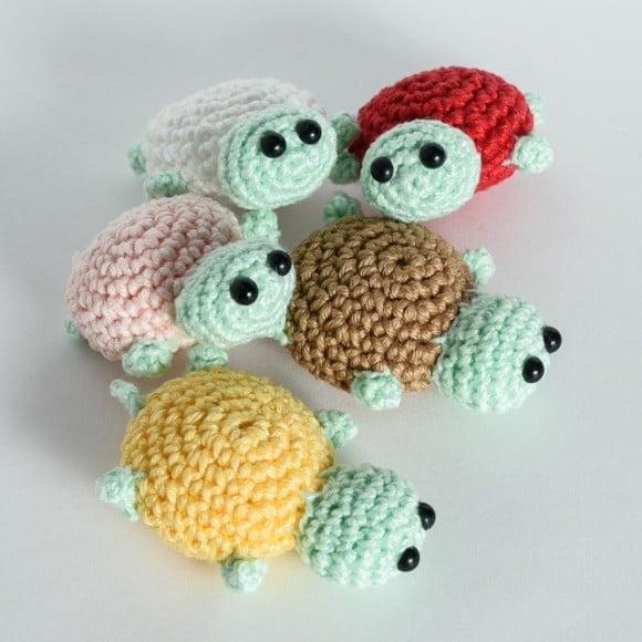 Coleção Mini Tartarugas Amigurumi