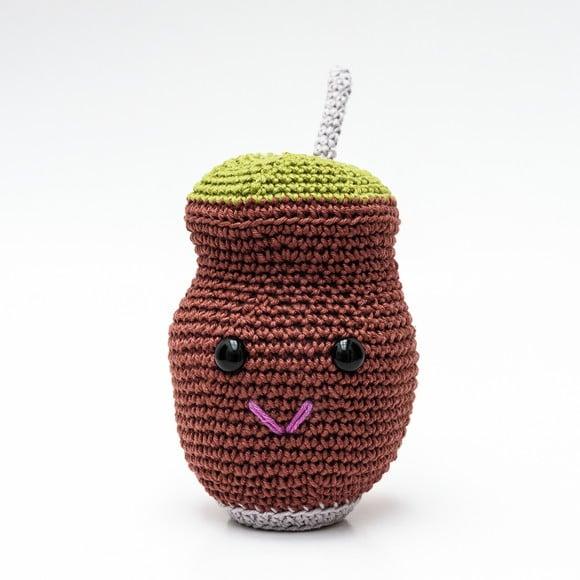 Cuia Grande em Amigurumi