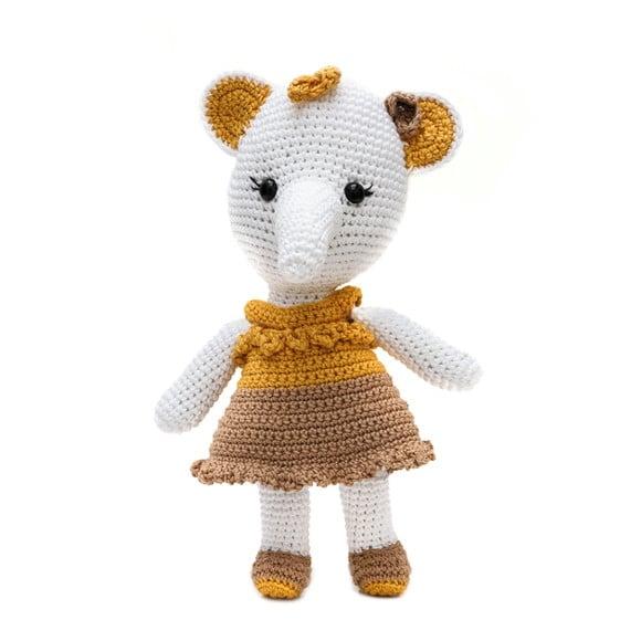 Elefante de Vestido em Amigurumi