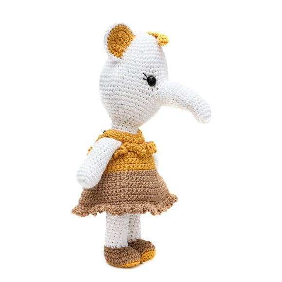 Elefante de Vestido em Amigurumi
