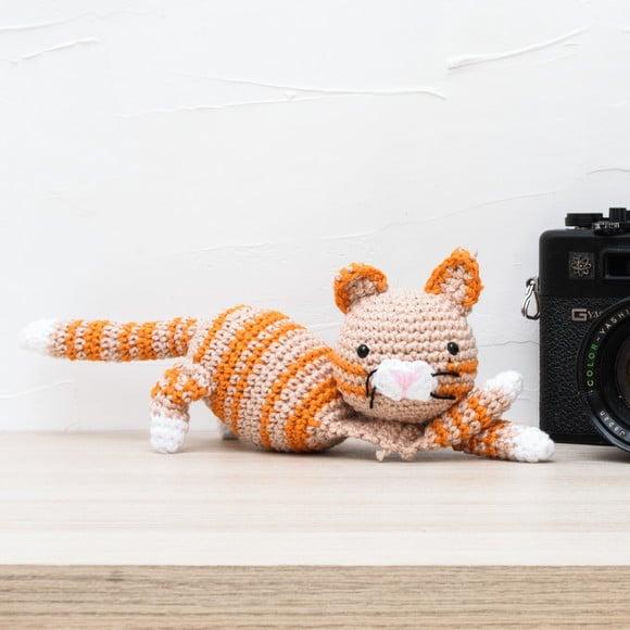 Gatinho Tigrado em Amigurumi