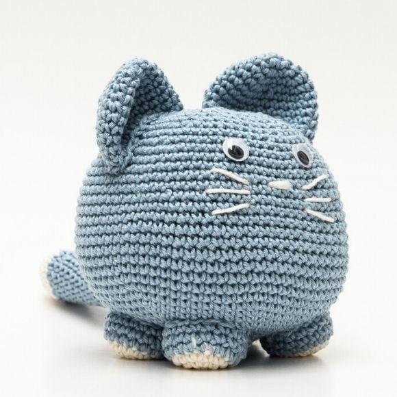 Gato Peso de Porta em Amigurumi