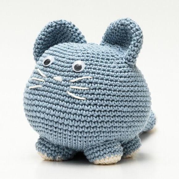 Gato Peso de Porta em Amigurumi