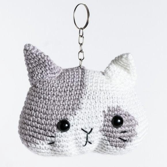 Gato Malhado em Amigurumi