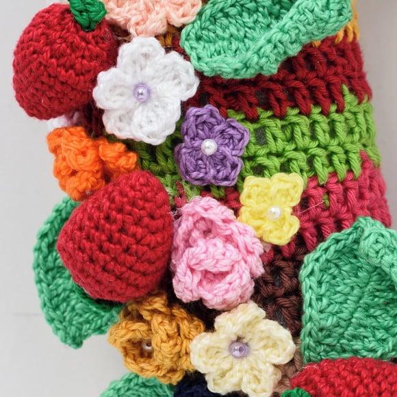 Guirlanda de Flores em Amigurumi