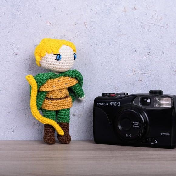 Hank da Caverna do Dragão em Amigurumi