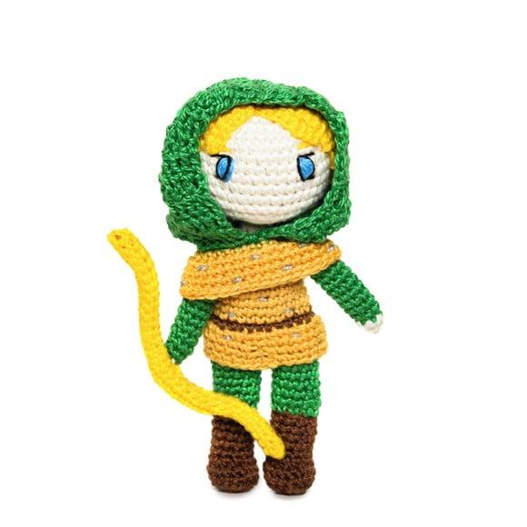 Hank da Caverna do Dragão em Amigurumi
