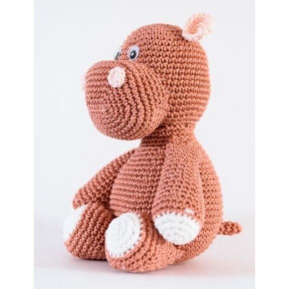 Hipopótamo em Amigurumi