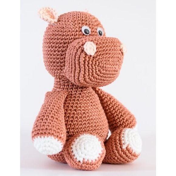 Hipopótamo em Amigurumi