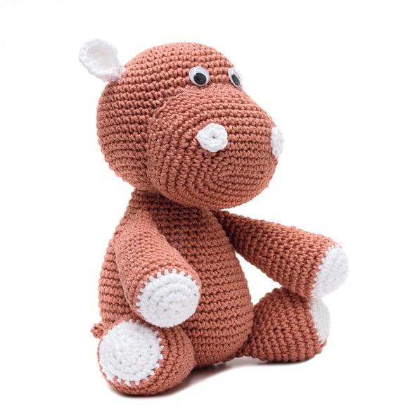 Hipopótamo Marrom em Amigurumi