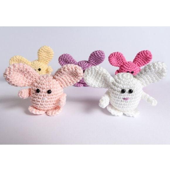 Kit Coelhinhos Amigurumi