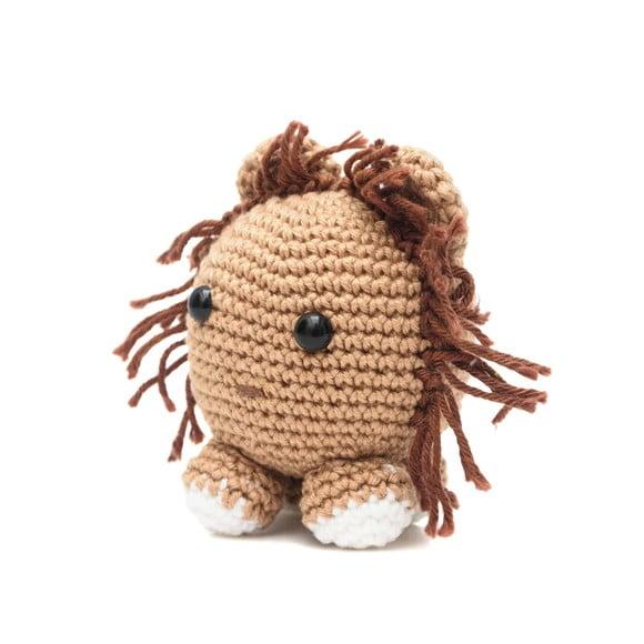 Leão Bola em Amigurumi