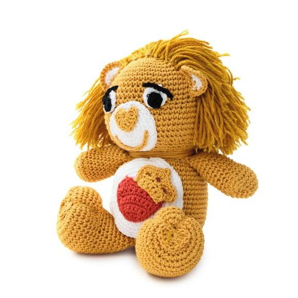 Leão Valente dos Ursinho Carinhoso em Amigurumi