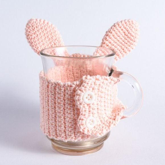 Luva de Caneca Coelho em Crochê
