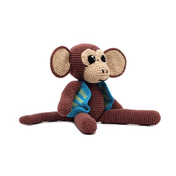 Macaco de Colete em Amigurumi