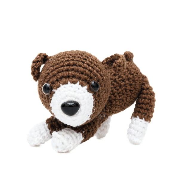 Mini Cachorro em Amigurumi