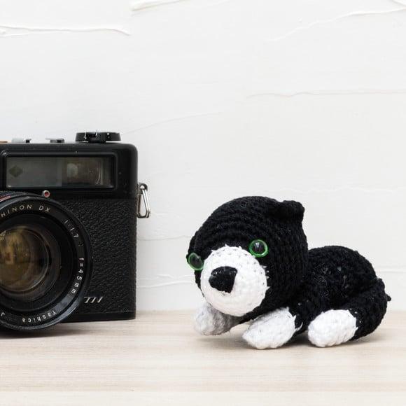 Mini Cachorro em Amigurumi