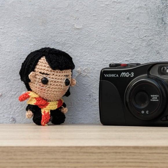 Mini Harry Potter em Amigurumi
