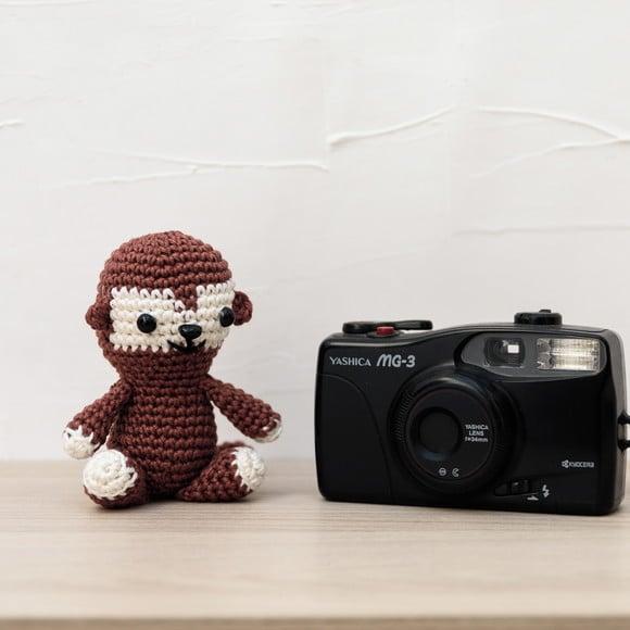Mini Macaco em Amigurumi