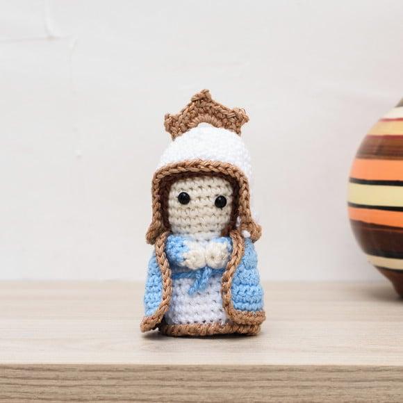 Mini Nossa Senhora da Graça em Amigurumi