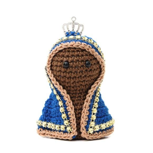 Mini Nossa Senhora Aparecida em Amigurumi