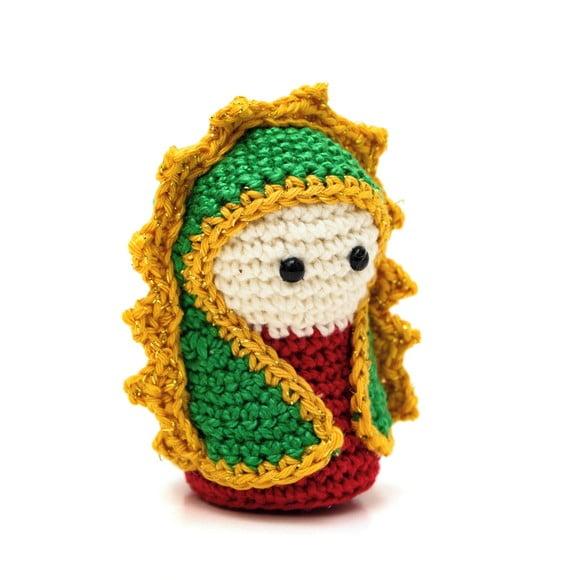 Mini Nossa Senhora de Guadalupe em Amigurumi