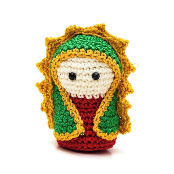 Mini Nossa Senhora de Guadalupe em Amigurumi