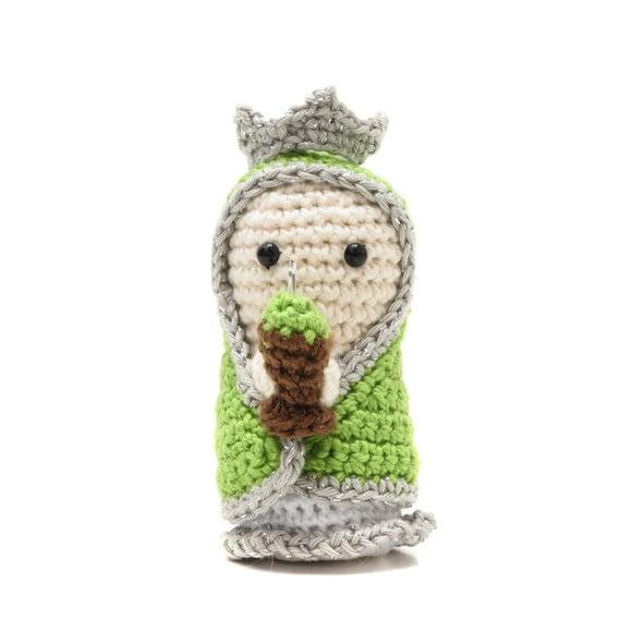 Mini Nossa Senhora do Chimarrão em Amigurumi
