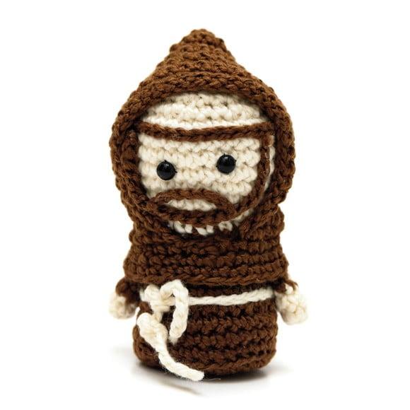 Mini São Francisco de Assis em Amigurumi