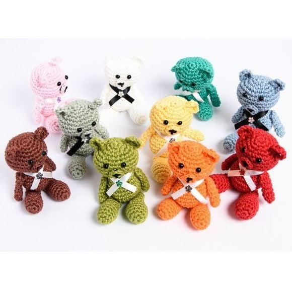 Mini Ursinhos em Amigurumi