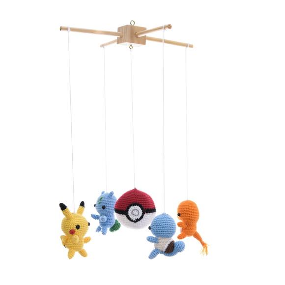 Mobile de Pokémon em Amigurumi