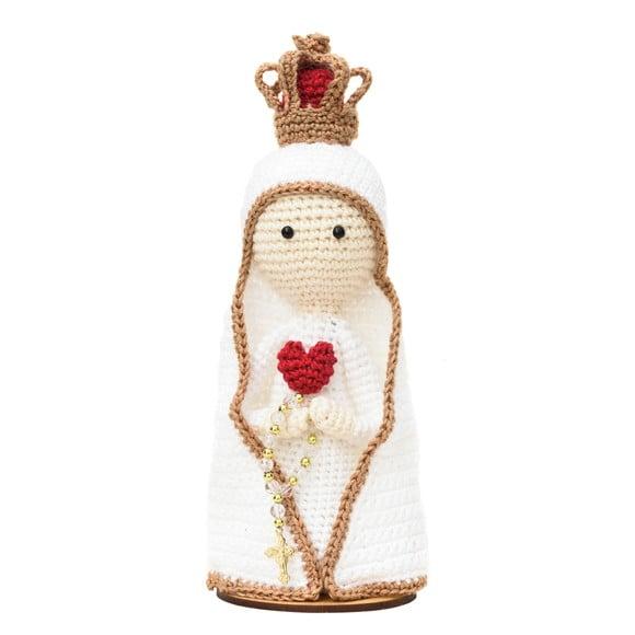 Nossa Senhora de Fátima Grande em Amigurumi