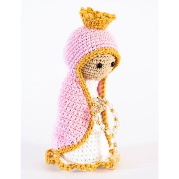 Nossa Senhora em Amigurumi Rosa
