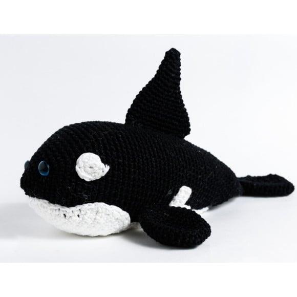 Orca Peso de Porta em Amigurumi