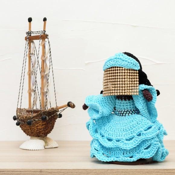 Orixá Iemanjá em Amigurumi