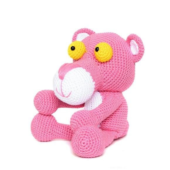 Pantera Cor de Rosa em Amigurumi