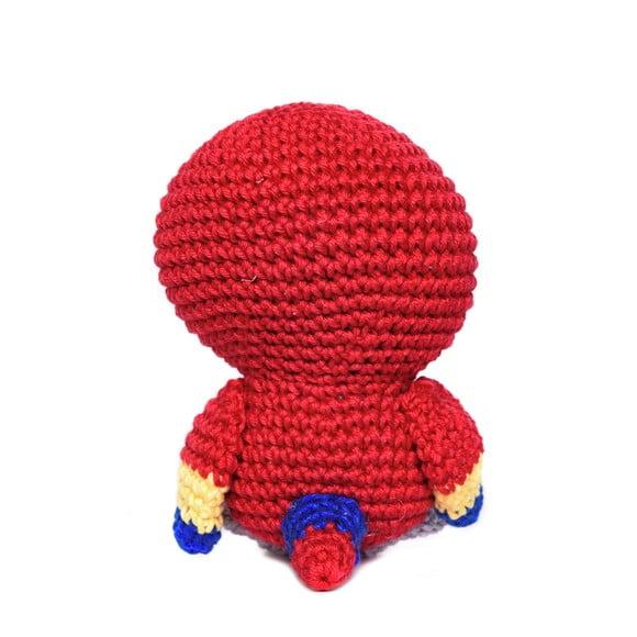 Papagaio Vermelho em Amigurumi
