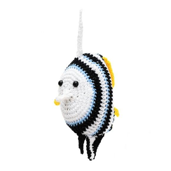 Peixe Acará Bandeira em Amigurumi