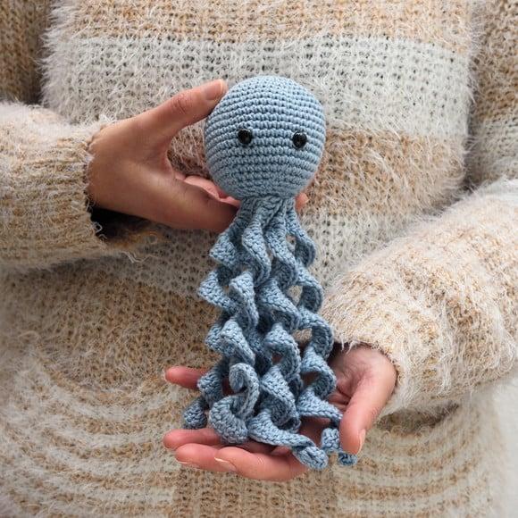 Polvo Azul para Newborn em Amigurumi