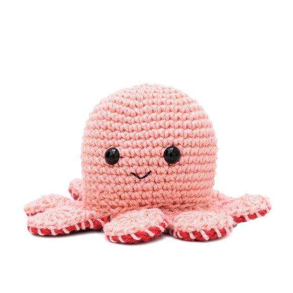 Polvo do Humor Rosa em Amigurumi