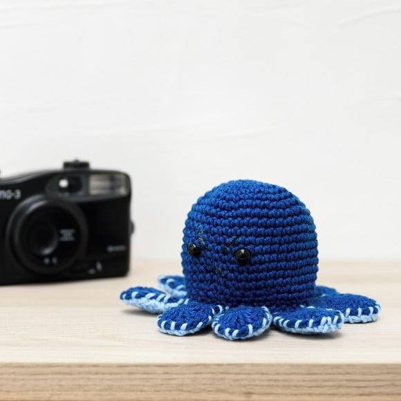 Polvo do Humor Azul em Amigurumi