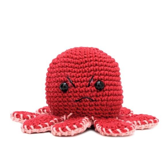 Polvo do Humor Rosa em Amigurumi