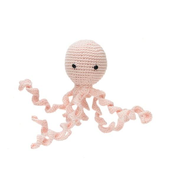 Polvo Salmão para Newborn em Amigurumi