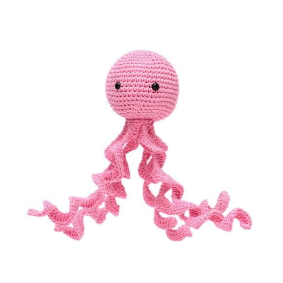 Polvo Pink para Newborn em Amigurumi