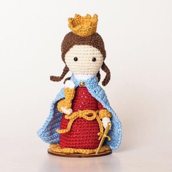 Santa Bárbara em Amigurumi