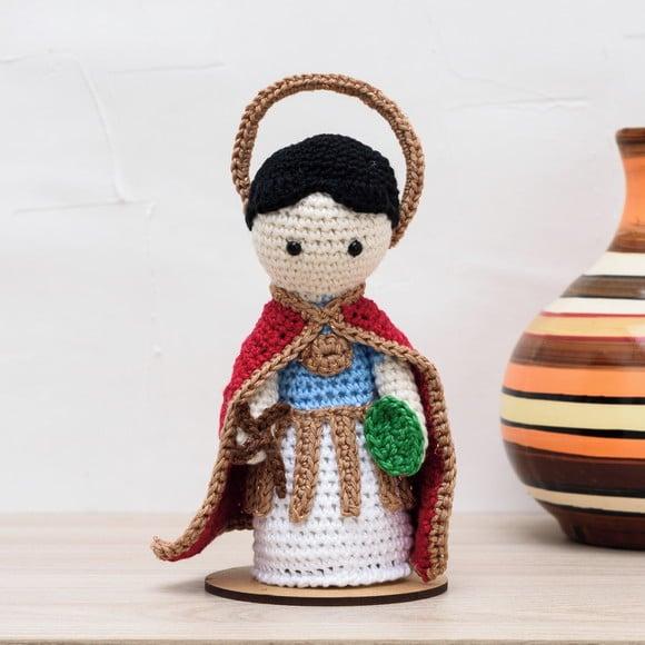 Santo Expedito em Amigurumi