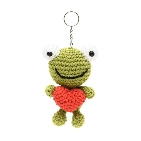 Sapinho com Coração em Amigurumi